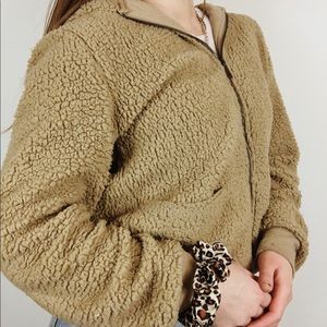 Rewash Zip-Up Sherpa Jacket